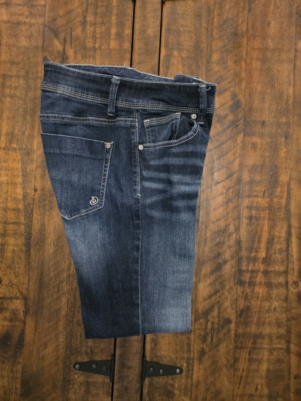 Indigo Rein Dark Blue Boyfriend Jeans with Rolled Cuffs